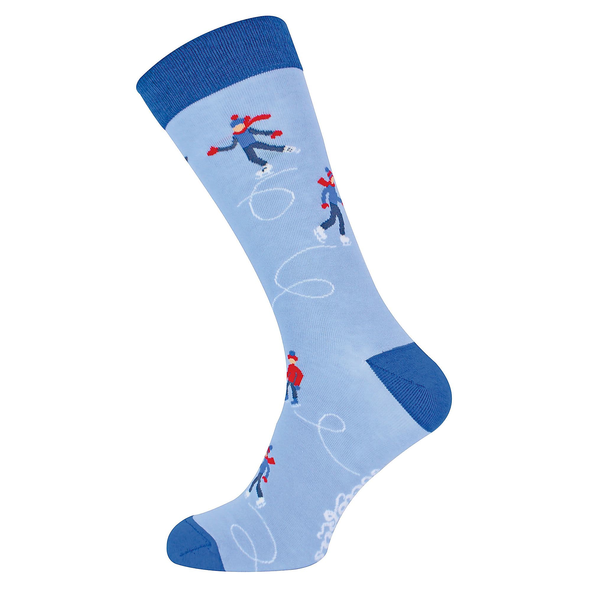 1 Pack Men's & Ladies Sports Themed Crew Cotton Socks