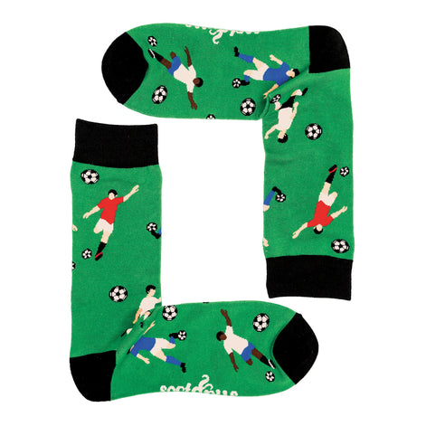 1 Pack Men's & Ladies Sports Themed Crew Cotton Socks