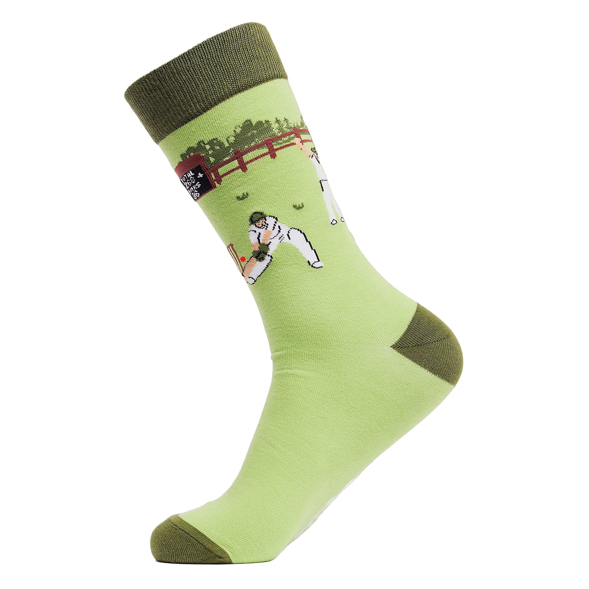 1 Pack Men's & Ladies Sports Themed Crew Cotton Socks
