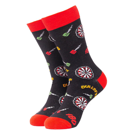 1 Pack Men's & Ladies Sports Themed Crew Cotton Socks