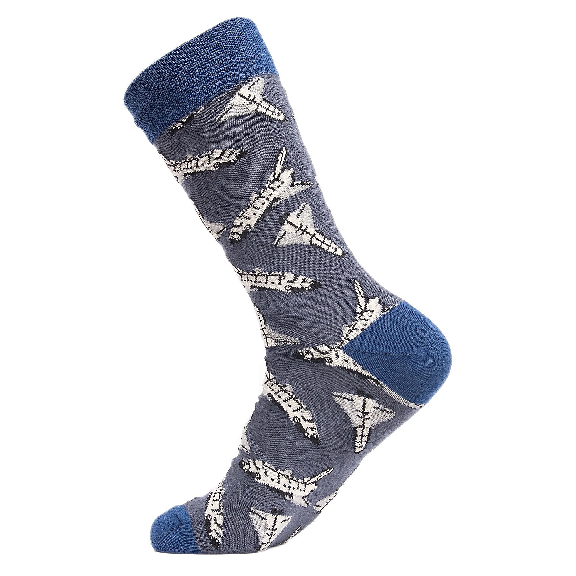 1 Pack Men's & Ladies Space Themed Crew Cotton Socks