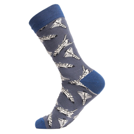 1 Pack Men's & Ladies Space Themed Crew Cotton Socks