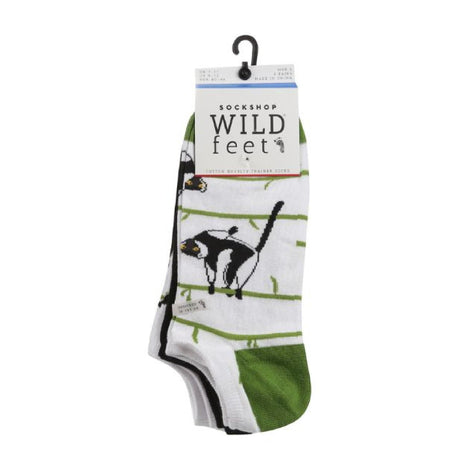 3 Pack Men's Novelty Patterned Cotton Trainer Socks