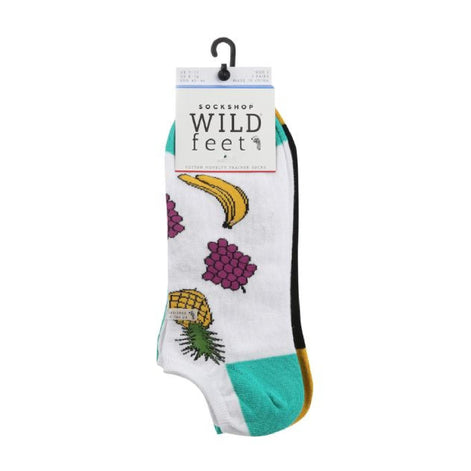 3 Pack Men's Novelty Patterned Cotton Trainer Socks