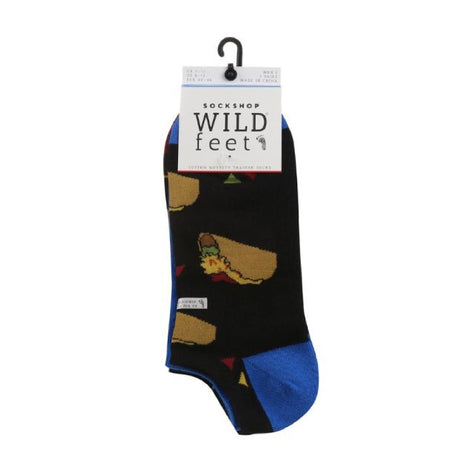 3 Pack Men's Novelty Patterned Cotton Trainer Socks