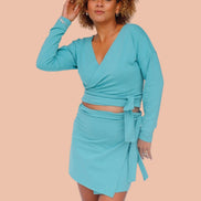 SAGE Organic Cotton Wrap Top