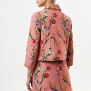 Salut Tulip Jacquard Short Jacket - Pink