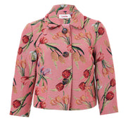 Salut Tulip Jacquard Short Jacket - Pink