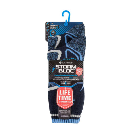 2 Pack Ladies Wool Blend Hiking Socks with Arch Support