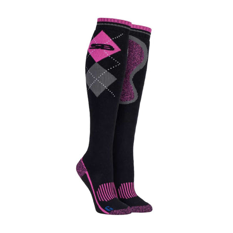 1 Pack Ladies Long Knee High Cotton Equestrian Socks