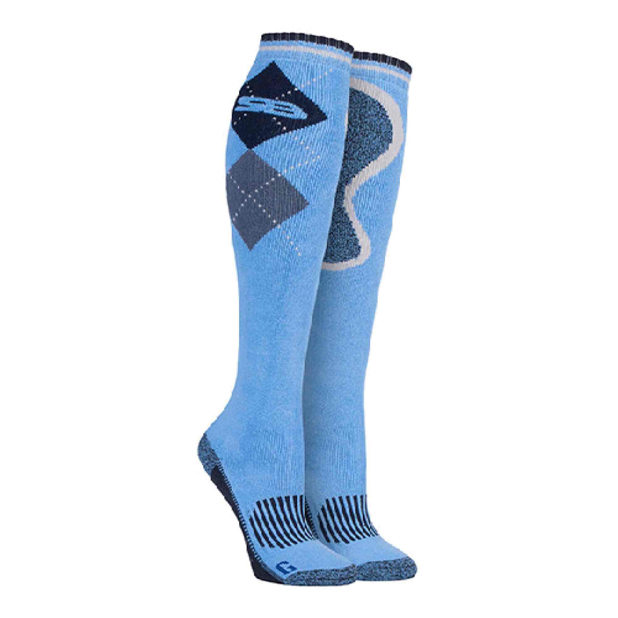 1 Pack Ladies Long Knee High Cotton Equestrian Socks