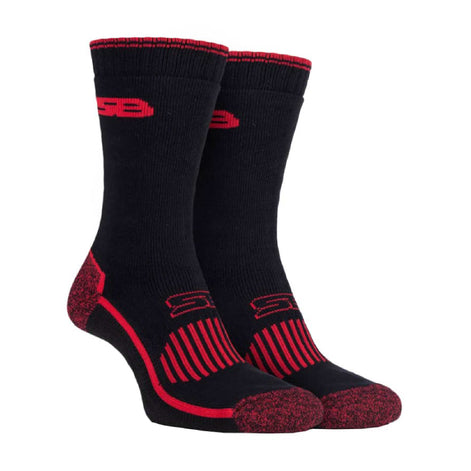 2 Pack Men's Heavy Duty Reinforced Cotton Socks for Boots