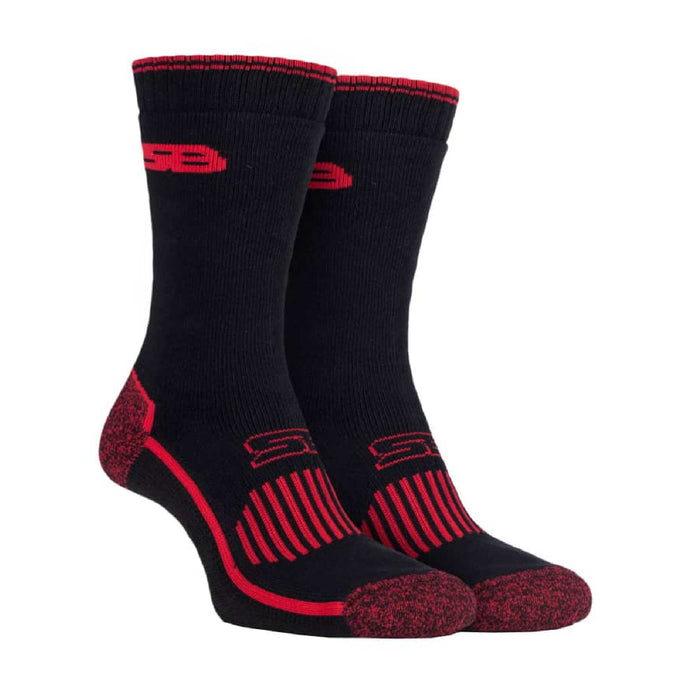 2 Pack Men's Heavy Duty Reinforced Cotton Socks for Boots