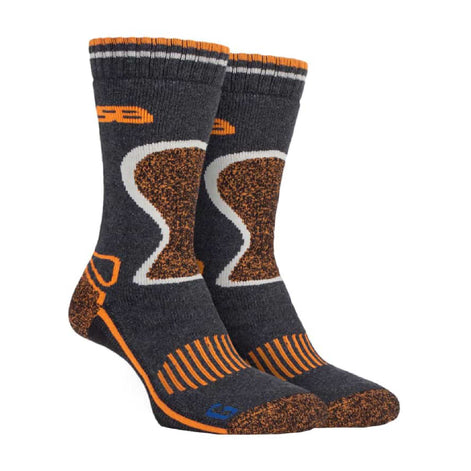 2 Pack Men's Heavy Duty Wool Blend Socks for Winter