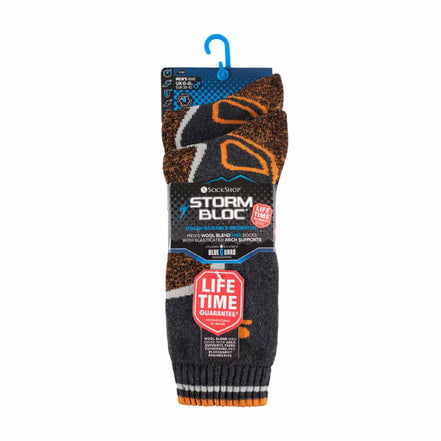 2 Pack Men's Heavy Duty Wool Blend Socks for Winter