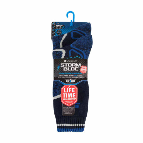 2 Pack Men's Heavy Duty Wool Blend Socks for Winter