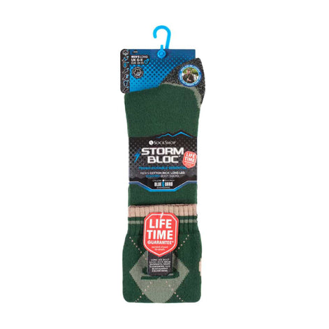 1 Pack Men's Extra Long Knee High Cotton Rich Wellington Boot Socks