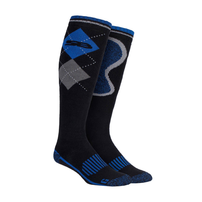 1 Pack Men's Extra Long Knee High Wool Thermal Welly Boot Socks