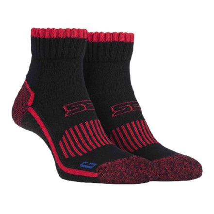 1 Pack Men's Cotton Reinforced Ankle Hiking Walking Trekking Socks