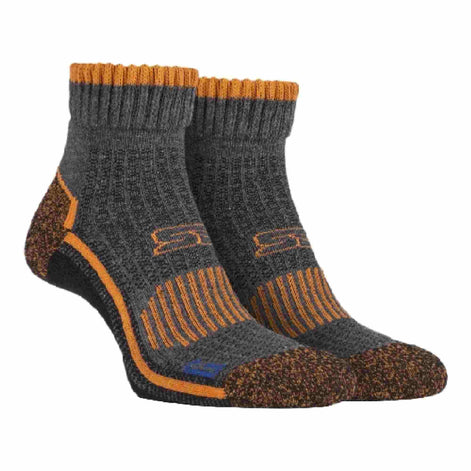 1 Pack Men's Cotton Reinforced Ankle Hiking Walking Trekking Socks