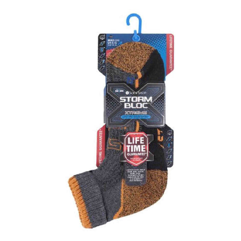 1 Pack Men's Cotton Reinforced Ankle Hiking Walking Trekking Socks