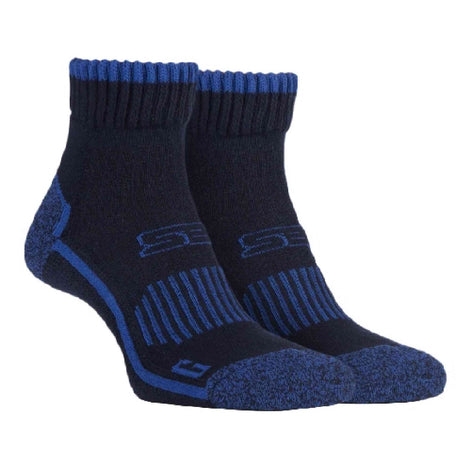 1 Pack Men's Cotton Reinforced Ankle Hiking Walking Trekking Socks