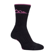 3 Pack Ladies Cushion Sole Outdoor Cotton Rich Hiking Boot Socks