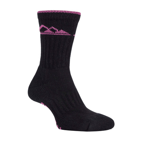 3 Pack Ladies Cushion Sole Outdoor Cotton Rich Hiking Boot Socks