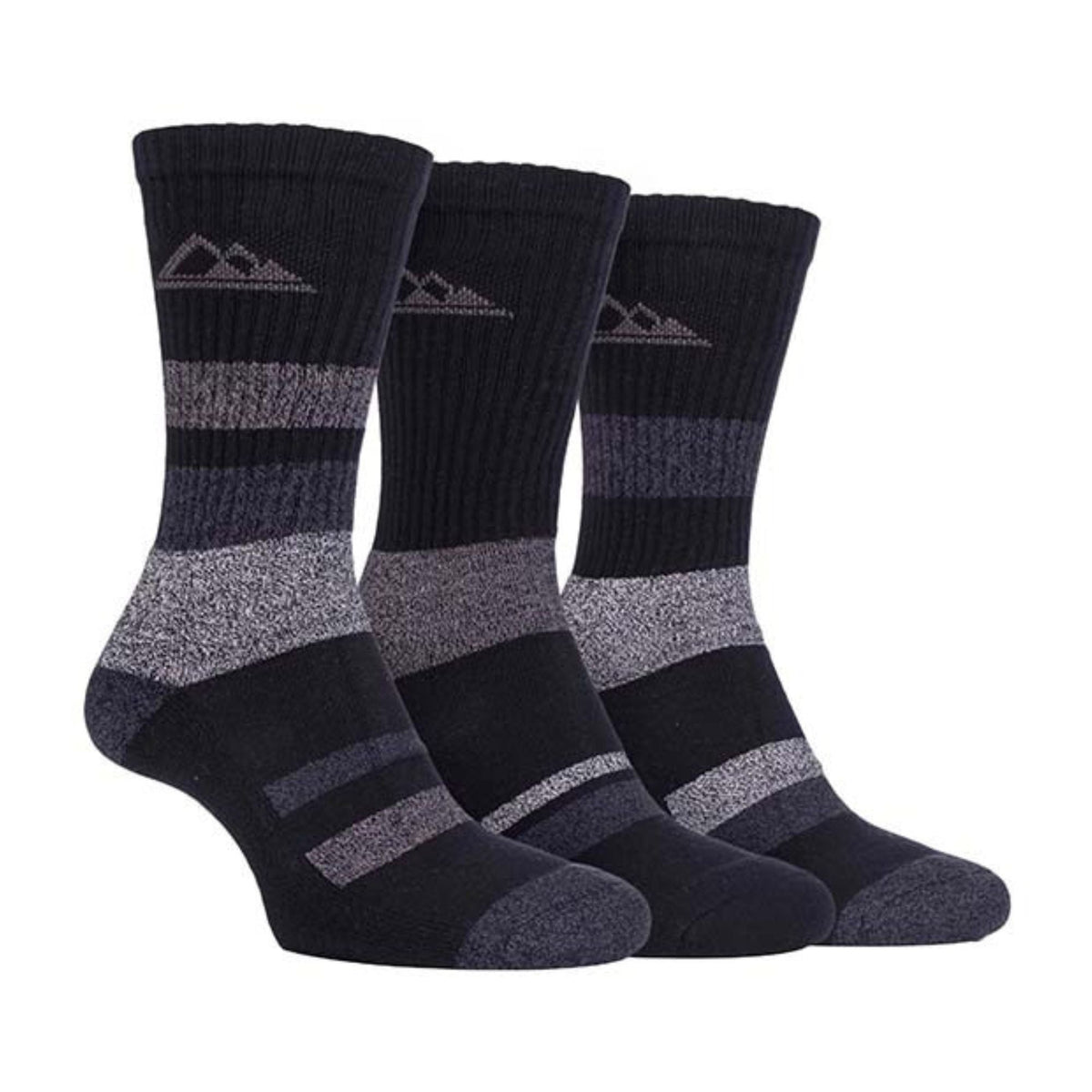 3 Pack Ladies Anti Blister Cotton Hiking Socks with Padded Sole