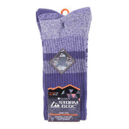 3 Pack Ladies Anti Blister Cotton Hiking Socks with Padded Sole