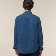 Organic Cotton Long Sleeve Denim Shirt: Mens