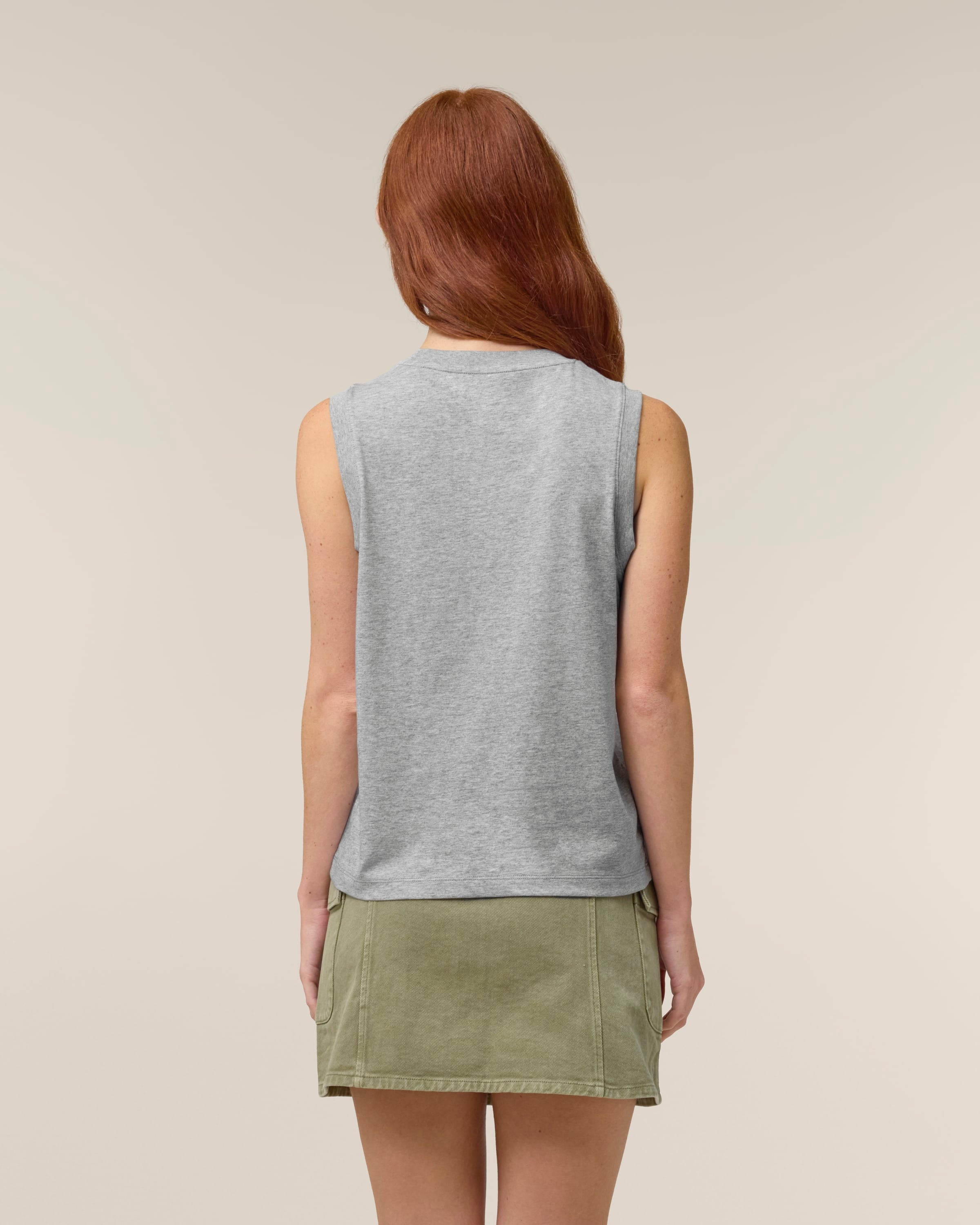 Organic High Neck Tank Top: Women's