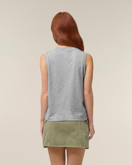 Organic High Neck Tank Top: Women's