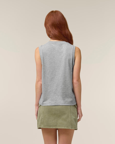 Organic High Neck Tank Top: Womens