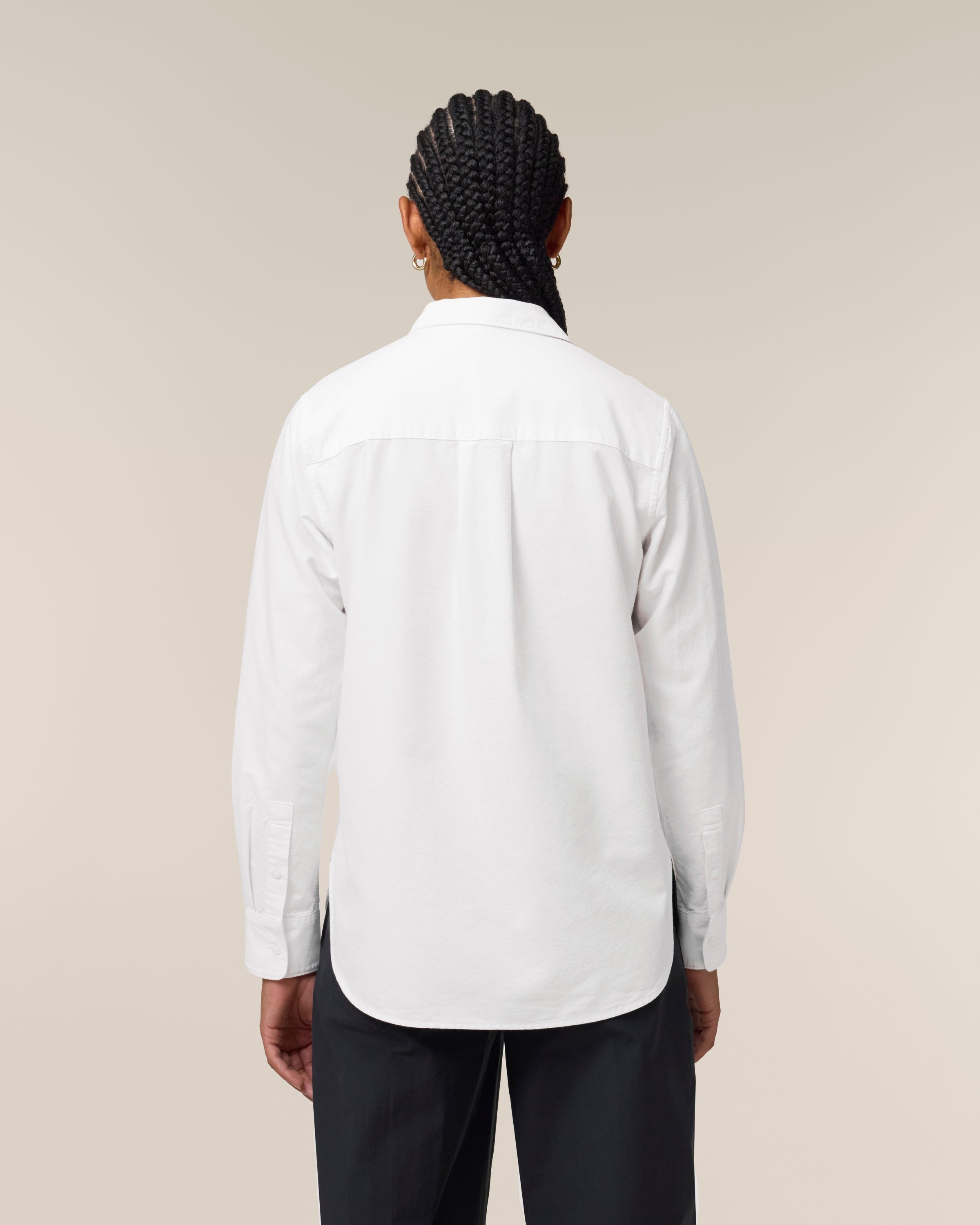 Organic Cotton Oxford Long Sleeve Shirt: Women's