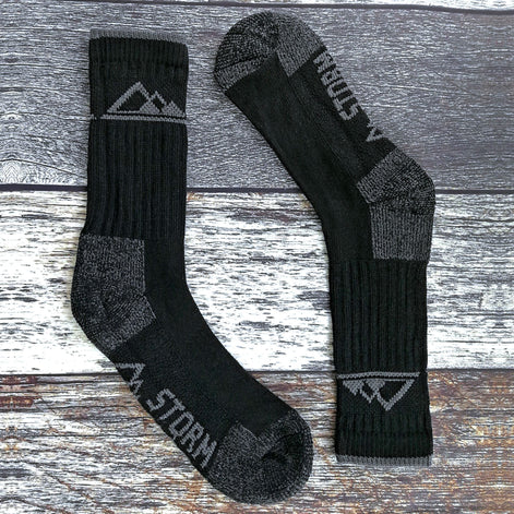 3 Pack Men's Heavy Cushioned Outdoor Cotton Hiking Socks