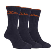 3 Pack Men's Heavy Cushioned Outdoor Cotton Hiking Boot Socks