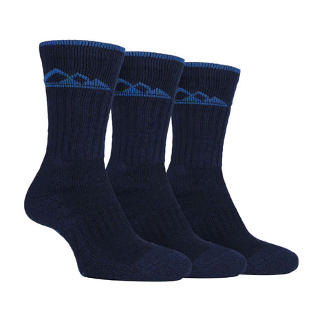 3 Pack Men's Heavy Cushioned Outdoor Cotton Hiking Socks