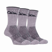 3 Pack Men's Heavy Cushioned Outdoor Cotton Hiking Boot Socks