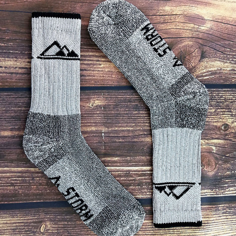3 Pack Men's Heavy Cushioned Outdoor Cotton Hiking Socks
