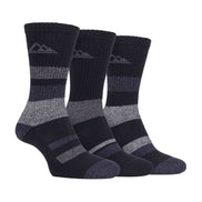 3 Pack Men's Cushion Sole Cotton Hiking Socks