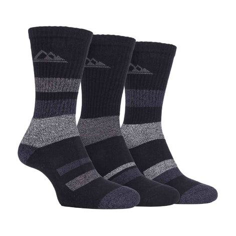 3 Pack Men's Cushion Sole Cotton Hiking Socks
