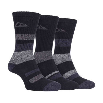 3 Pack Men's Cushion Sole Cotton Hiking Socks