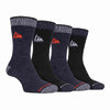 4 Pack Men's Cushion Sole Hiking Work Boot Socks