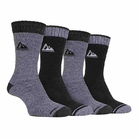 4 Pack Men's Cushion Sole Hiking Work Boot Socks