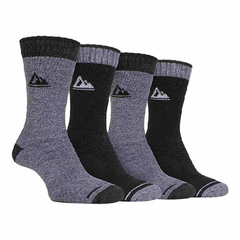4 Pack Men's Cushion Sole Hiking Work Boot Socks