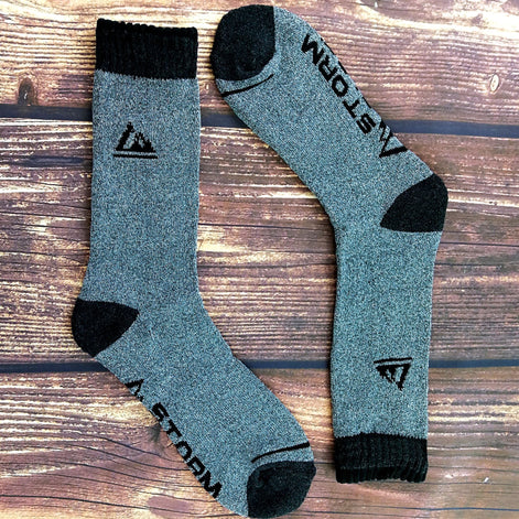 4 Pack Men's Cushion Sole Hiking Work Boot Socks