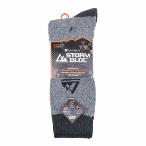 4 Pack Men's Cushion Sole Hiking Work Boot Socks