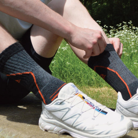 4 Pack Men's Cushioned Anti Blister Hiking Socks