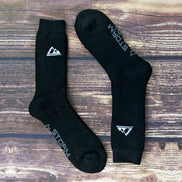 2 Pack Men's Thick Cushioned Patterned Winter Warm Thermal Boot Socks for Hiking